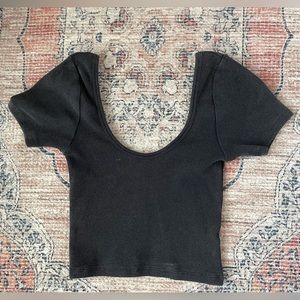 Pacsun black crop top